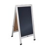 Flash Furniture Whitewashed Wooden A-Frame Magnetic Chalkboard HGWA-CB-4824-WHWSH-GG